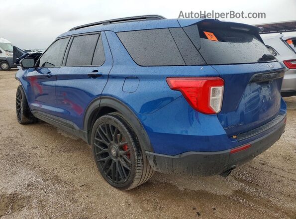 1FMSK7FH4MGB44796 2021 FORD EXPLORER Blue Задня ліва чверть