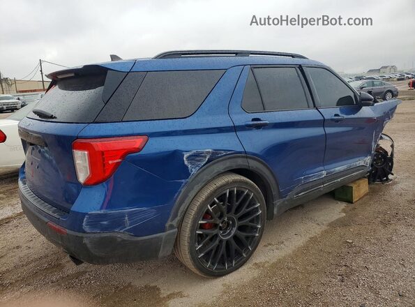1FMSK7FH4MGB44796 2021 FORD EXPLORER Blue Задня права чверть