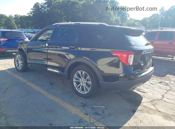 1FMSK7FH4NGA55408 2022 FORD EXPLORER Черный Задняя левая четверть