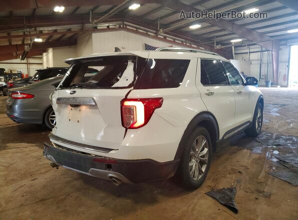 1FMSK7FH5MGA16471 2021 FORD EXPLORER White Tył prawy