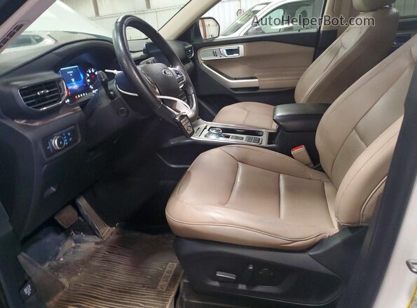 1FMSK7FH5MGA16471 2021 FORD EXPLORER White Widok wnętrza z przodu