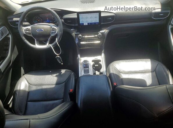 1FMSK7FH5MGA85502 2021 FORD EXPLORER White Առջևի վահանակի տեսք