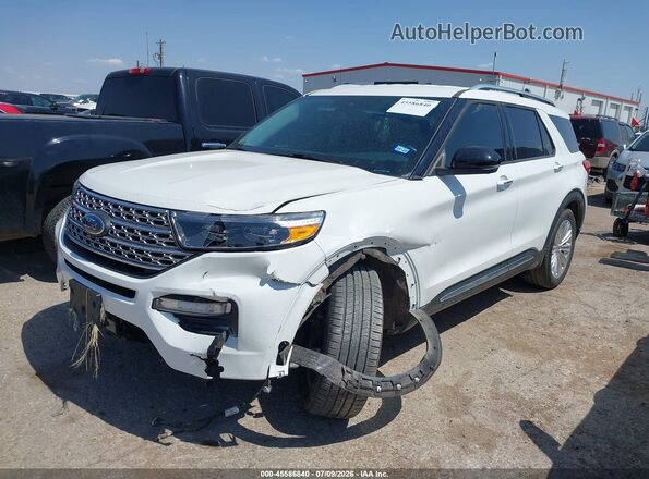 1FMSK7FH5MGB20751 2021 FORD EXPLORER White Przód lewy