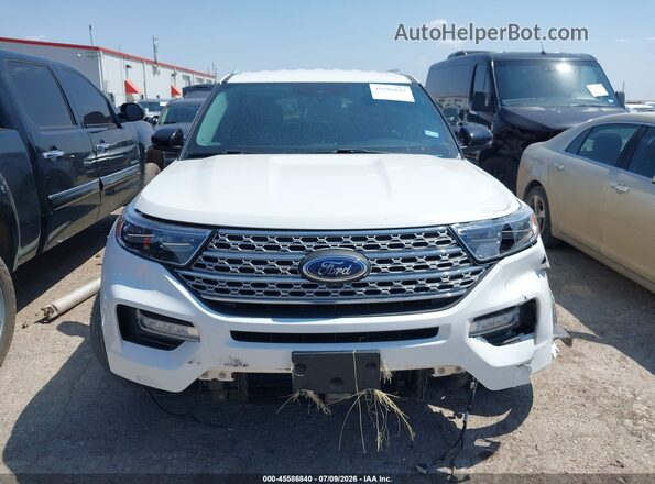 1FMSK7FH5MGB20751 2021 FORD EXPLORER White Widok wnętrza z tyłu