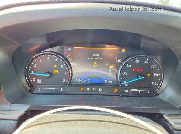 1FMSK7FH5RGA04683 2024 FORD EXPLORER Blue Instrument cluster view