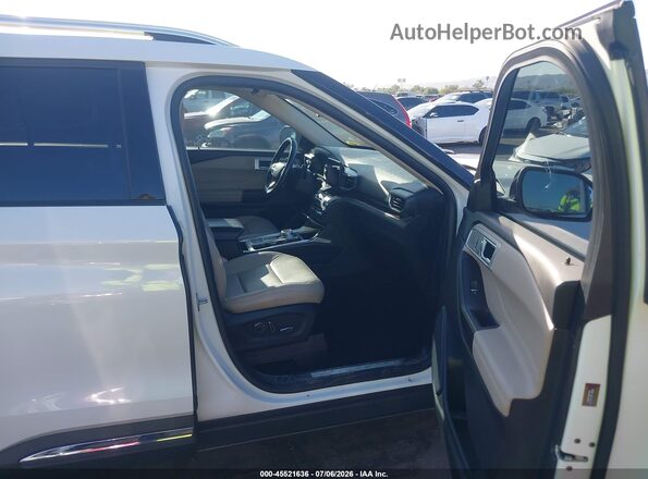 1FMSK7FH6LGA40292 2020 FORD EXPLORER White Widok wnętrza z przodu