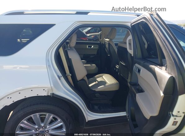 1FMSK7FH6LGA40292 2020 FORD EXPLORER White Widok naklejki z numerem VIN