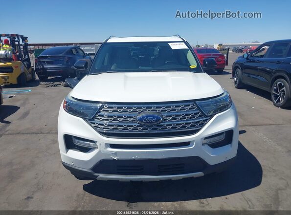 1FMSK7FH6LGA40292 2020 FORD EXPLORER White Widok wnętrza z tyłu