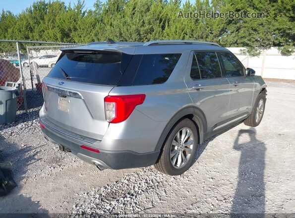 1FMSK7FH6MGB40670 2021 FORD EXPLORER Silver Rear right