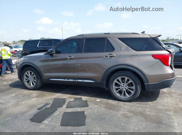 1FMSK7FH6MGC27954 2021 FORD EXPLORER Gray Vista interior de 360 grados