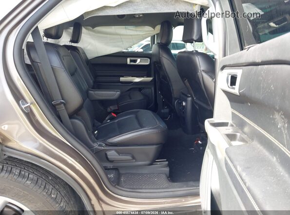 1FMSK7FH6MGC27954 2021 FORD EXPLORER Gray Vista de la etiqueta del VIN