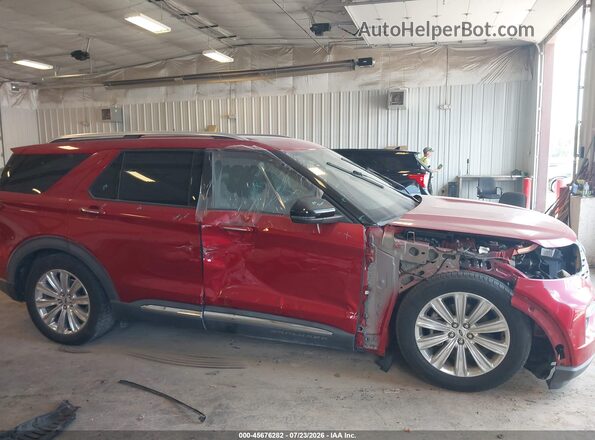1FMSK7FH8LGA48913 2020 FORD EXPLORER Red Widok wnętrza z tyłu