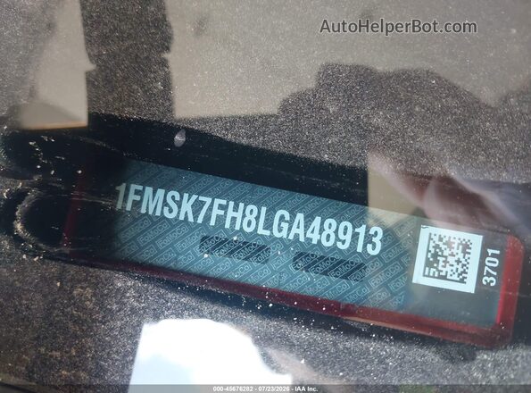 1FMSK7FH8LGA48913 2020 FORD EXPLORER Red Widok komory silnika