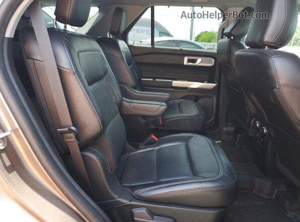 1FMSK7FH9MGB72514 2021 FORD EXPLORER Коричневый Вид задней части салона