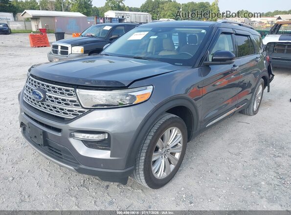 1FMSK7FH9NGA02526 2022 FORD EXPLORER Gray Առջևի ձախ երեք քառորդ տեսարան