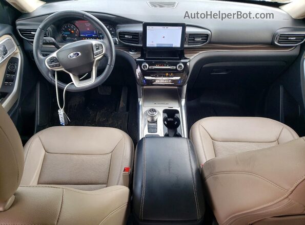 1FMSK7FH9NGA22226 2022 FORD EXPLORER White წინა პანელის ხედი