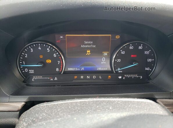 1FMSK7FH9NGA22226 2022 FORD EXPLORER White ხელსაწყოთა პანელის ხედი