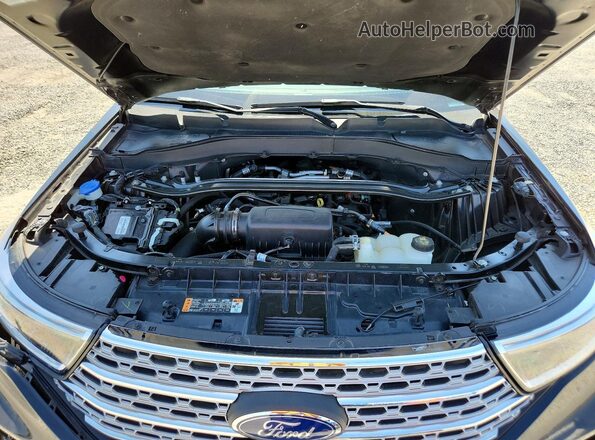 1FMSK7FH9PGB20174 2023 FORD EXPLORER Black Vista del compartimento del motor