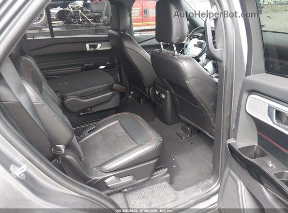 1FMSK7KH2NGA92690 2022 FORD EXPLORER Black Vista de la etiqueta del VIN