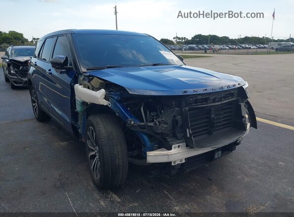 1FMSK7KH2NGC05263 2022 FORD EXPLORER Синий Вид спереди