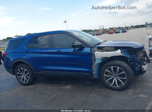1FMSK7KH2NGC05263 2022 FORD EXPLORER Синий Панорамный вид салона 360°