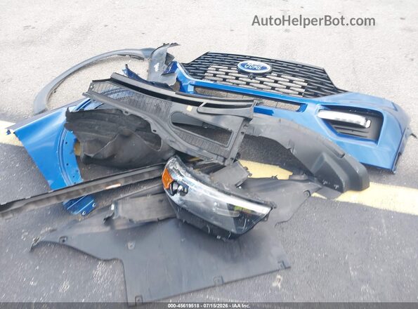 1FMSK7KH2NGC05263 2022 FORD EXPLORER Синий Вид щитка приборов