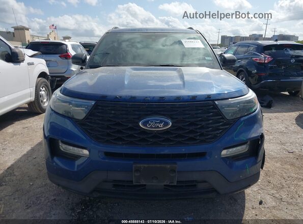 1FMSK7KH2NGC10270 2022 FORD EXPLORER Blue უკანა სალონის ხედი