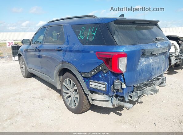 1FMSK7KH2NGC10270 2022 FORD EXPLORER Blue უკანა მარცხენა