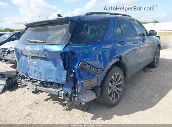1FMSK7KH2NGC10270 2022 FORD EXPLORER Blue უკანა მარჯვენა
