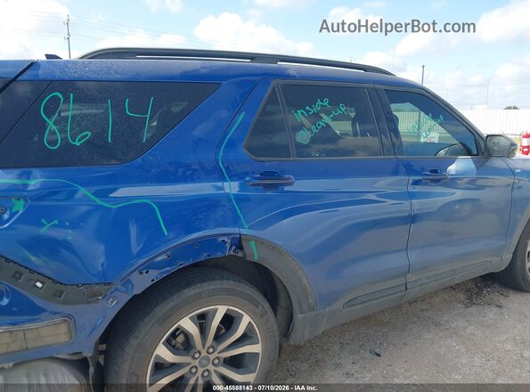 1FMSK7KH2NGC10270 2022 FORD EXPLORER Blue სალონის 360-გრადუსიანი ხედი