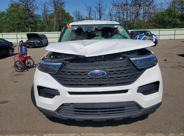 1FMSK8BB4LGA72360 2020 FORD EXPLORER White წინა ხედი