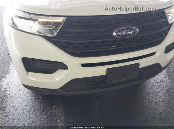 1FMSK8BB7LGC68552 2020 FORD EXPLORER White Вид щитка приладів
