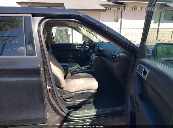 1FMSK8BBXLGC68562 2020 FORD EXPLORER Black Front interior view