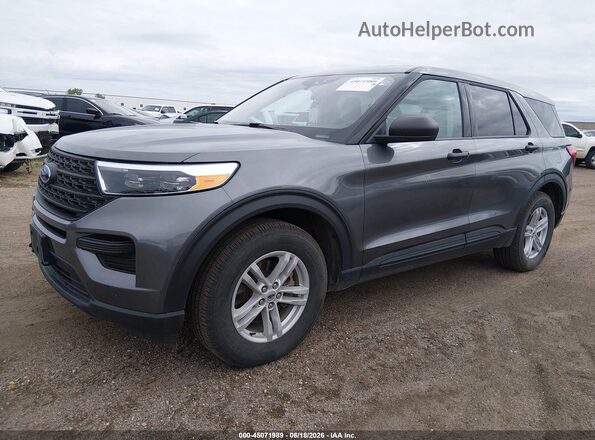 1FMSK8BBXPGC08058 2023 FORD EXPLORER Gray Առջևի ձախ երեք քառորդ տեսարան