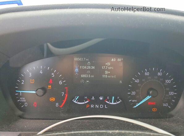 1FMSK8BH0MGA61488 2021 FORD EXPLORER Silver Widok zestawu wskaźników