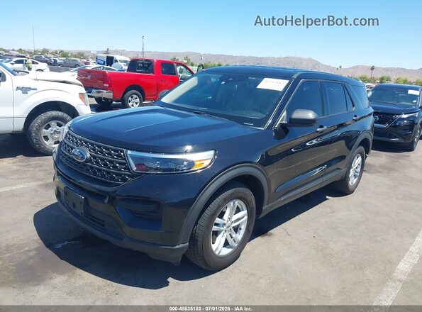 1FMSK8BH0NGC14890 2022 FORD EXPLORER Black Передня ліва чверть