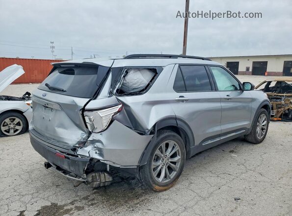 1FMSK8DH0LGC26127 2020 FORD EXPLORER Silver Trasero derecho