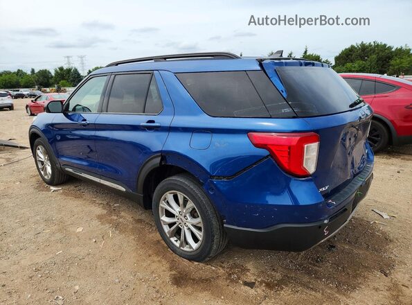 1FMSK8DH0MGA22946 2021 FORD EXPLORER Blue უკანა მარცხენა