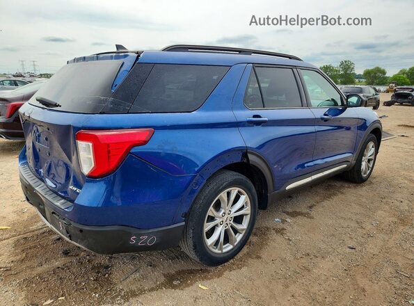 1FMSK8DH0MGA22946 2021 FORD EXPLORER Blue უკანა მარჯვენა