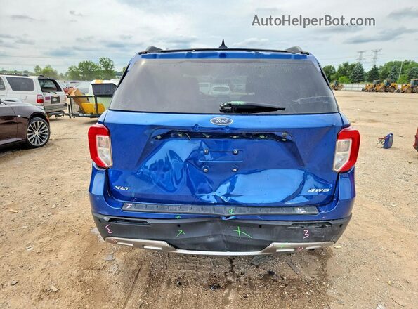 1FMSK8DH0MGA22946 2021 FORD EXPLORER Blue უკანა ხედი