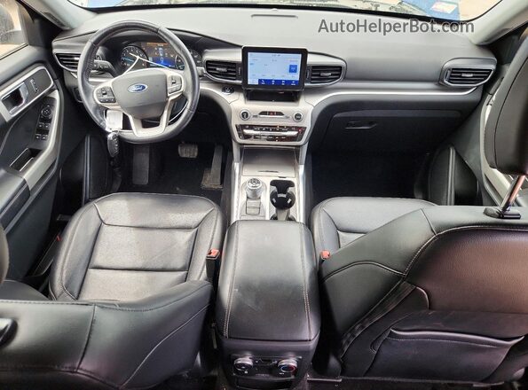 1FMSK8DH0MGA22946 2021 FORD EXPLORER Blue წინა პანელის ხედი