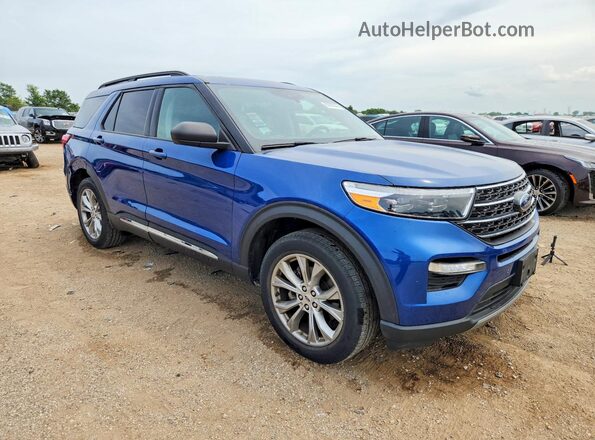 1FMSK8DH0MGA22946 2021 FORD EXPLORER Blue წინა მარჯვენა