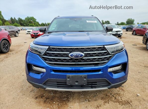 1FMSK8DH0MGA22946 2021 FORD EXPLORER Blue წინა ხედი
