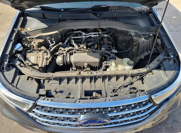 1FMSK8DH0MGA90518 2021 FORD EXPLORER Gray Вид підкапотного простору
