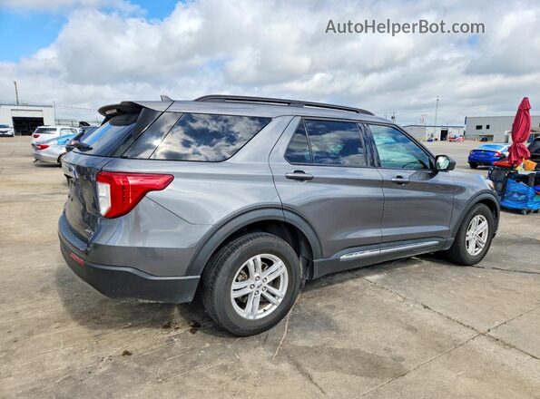 1FMSK8DH0MGA90518 2021 FORD EXPLORER Gray Задня права чверть