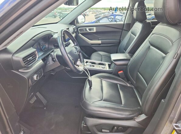 1FMSK8DH0MGA90518 2021 FORD EXPLORER Gray Вид салону спереду