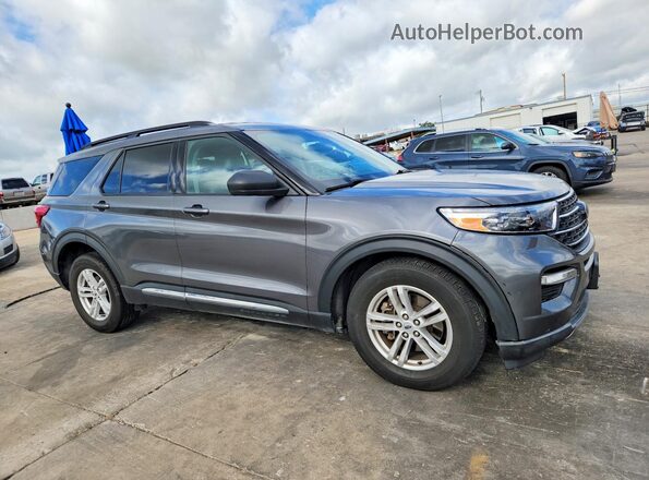 1FMSK8DH0MGA90518 2021 FORD EXPLORER Gray Передня права чверть