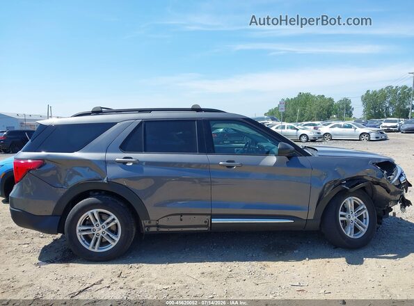 1FMSK8DH0MGB41614 2021 FORD EXPLORER Gray Widok wnętrza z tyłu