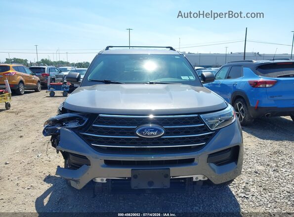1FMSK8DH0MGB41614 2021 FORD EXPLORER Gray Widok zestawu wskaźników