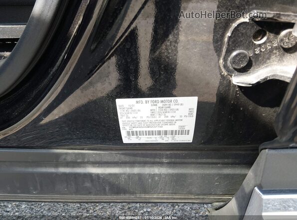 1FMSK8DH0MGC01102 2021 FORD EXPLORER Black Вид підкапотного простору
